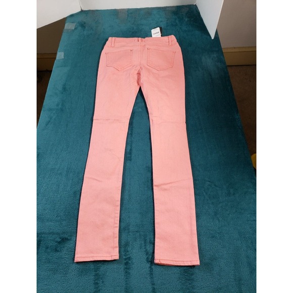 Soho Babe Jeans Sz 1 Womens Pink Mid Rise Skinny Distressed Stretch Ladies NWT - Picture 11 of 13